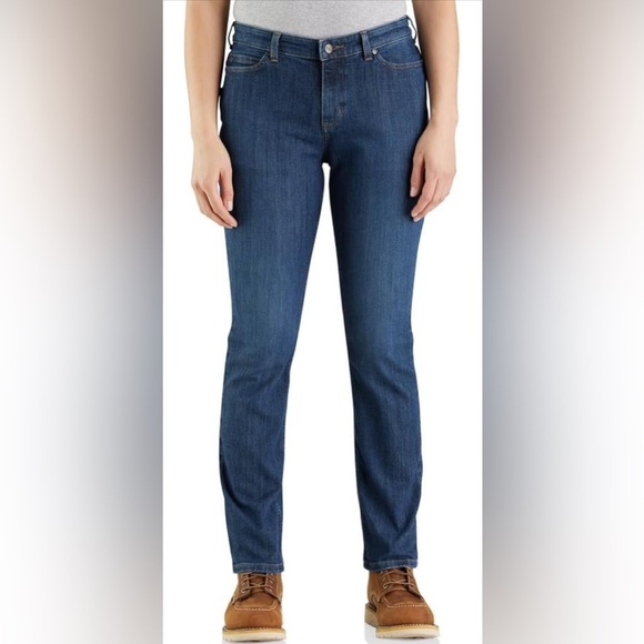 Carhartt  Women’s NWT Rugged Flex‎ Relaxed-Fit Jeans Size 14 - Picture 1 of 11